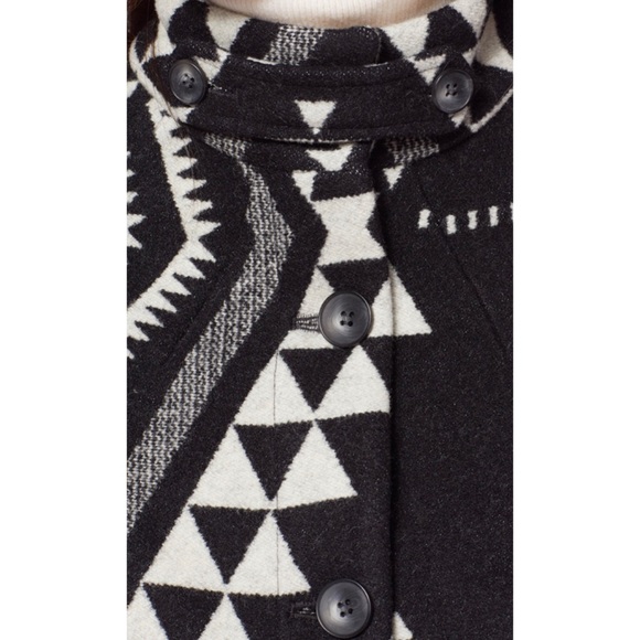 Pendleton Black Mesa Aztec Virgin Wool Blanket Coat Brand New Womens Size Medium - Picture 4 of 8